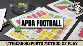 Apba football game. Tigerbobs method of play 10 innovations I use to make game more enjoyable.