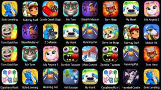 Solo Leveling,Subway Surfr,Candy Crush Saga,My Hank,Tom Gold Run,Stealth Master,Zombie Defense screenshot 4