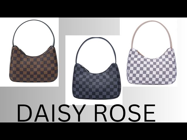 BAG REVIEW 2022  Daisy Rose Brown Checkered Crossbody and Key