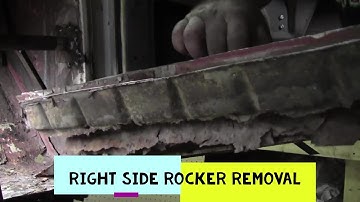 Installing Front Body Mount Removing Right Inner and Outer Rocker Shoebox Ford
