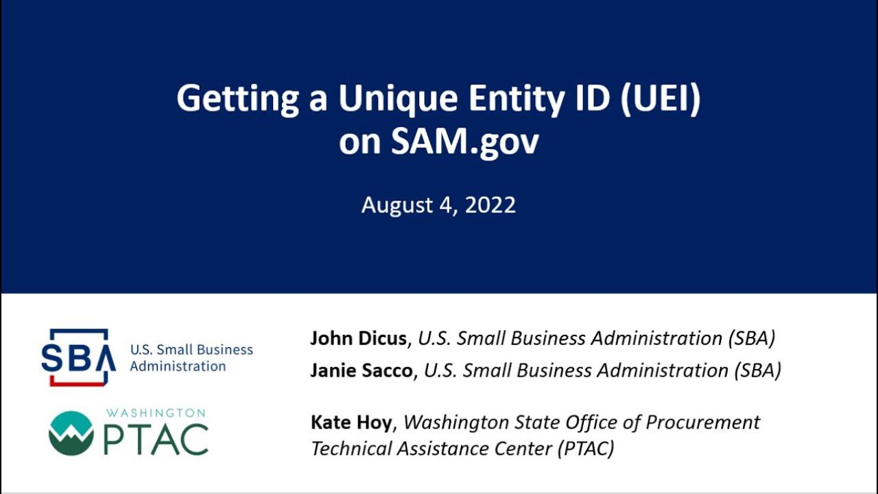 uei pending id assignment