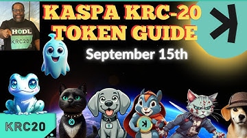 Kaspa KAS KRC20 Token Guide and Minting Review || Black Tiger Miner