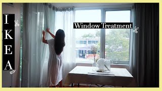 IKEA | How To Install Vidga Ceiling Track + Gunrid Air Purifying Curtains 🌾