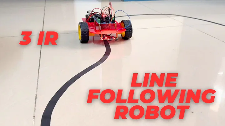 Line Following Robot Car using Arduino and 3 Array IR sensor - Black line on white surface