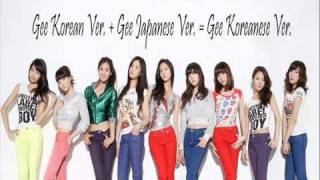 Snsd - gee (japanese & korean mix ...