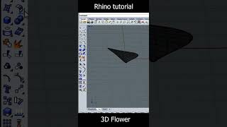 Rhino 3d / create flower#tutorial