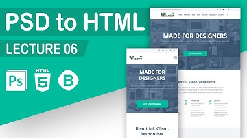Lecture 06 - PSD to HTML - Urdu & Hindi Tutorial - 2019