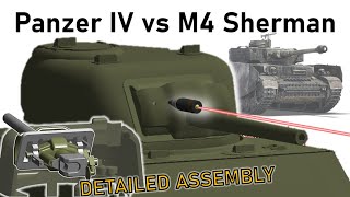 PANZER IV vs M4 SHERMAN MANTLET | 75mm Pzgr.39 vs Sherman Turret | Armour Penetration Simulation