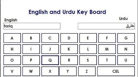 C# - How to  Add Urdu Characters in TextBox.