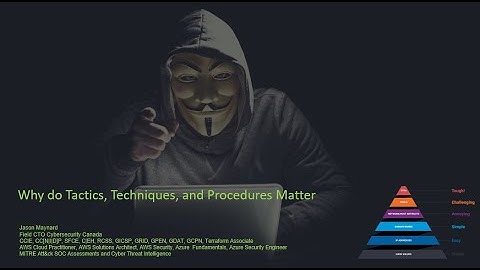 Why do Tactics, Techniques, and Procedures Matter