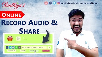 How to Record Audio and Share Online | Vocaroo Tutorial | Hindi
