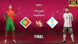 FIFA 23 - Portugal vs Argentina | Ft. Ronaldo vs Messi | FIFA World Cup Final Match [4K60]