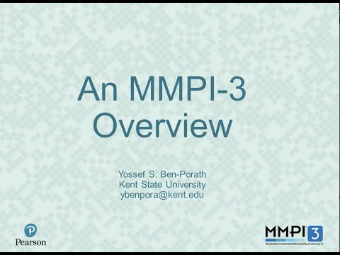 An MMPI 3 Overview Webinar September 2020