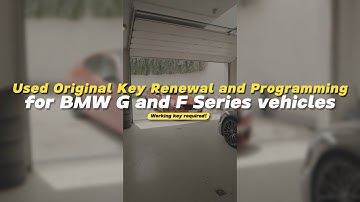 Used Original Key Renew and Programming for BMW F and G-Series! (Complete Step-by-Step Guide)