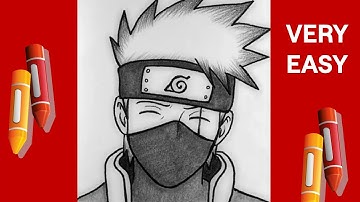 How to Draw Kakashi Hatake Step by Step | Easy Naruto Drawing Tutorial for Beginners