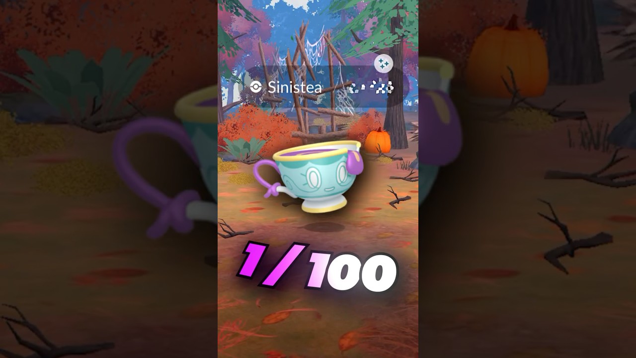 АНТИКВАРНАЯ форма SINISTEA поймана! Во время часа Sinistea Spotlight в Pokémon GO!