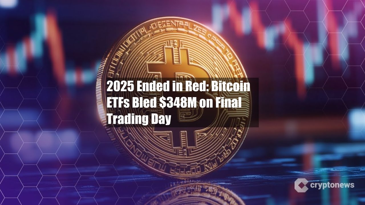 2025 Ended in Red: Bitcoin ETFs Bled $348M on Final Trading Day - YouTube