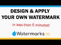 How To Create & Add a Watermark to your Photos (without Photoshop)