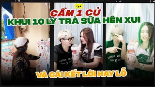 Thử Thách Cầm Gần 1 🍠 Khui 10 Ly Trà Sữa HÊN XUI Và Cái Kết LỜI HAY LỖ … || Yến Nồi Cơm Điện