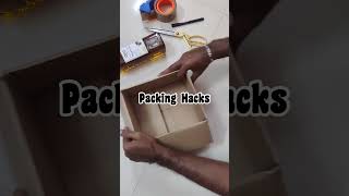 How to resize cardboard box| Packing Hacks | Cotton box Packing hack | turn Square box to rectangle