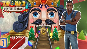 Barry Bones Running in Winter Toyland Christmas  Map Temple Run 2 YaHruDv
