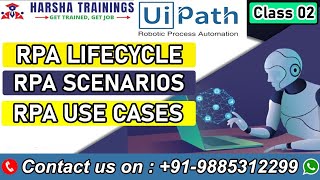 Ui Path | RPA Lifecycle | RPA Scenarios | RPA Use cases | Installation Of UI Path | Class 02