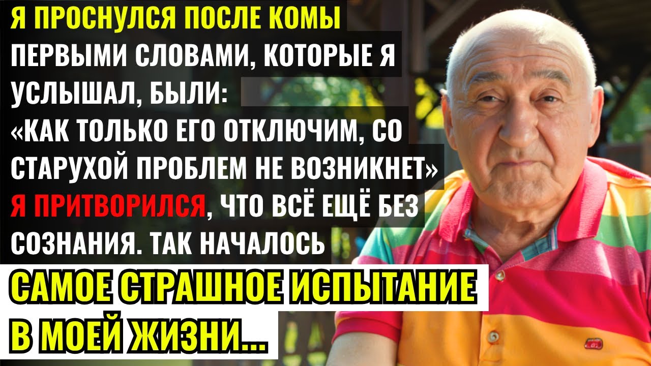 Я проснулся после комы и услышал, как мой сын договаривается с врачом… о моей смерти. Я притворился