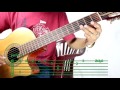 Fairy Tail Main Theme - Tutorial Español (acoustic - slow version) Guitar