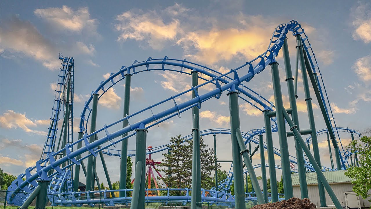 Kentucky Kingdom 4K Park Footage June 2021