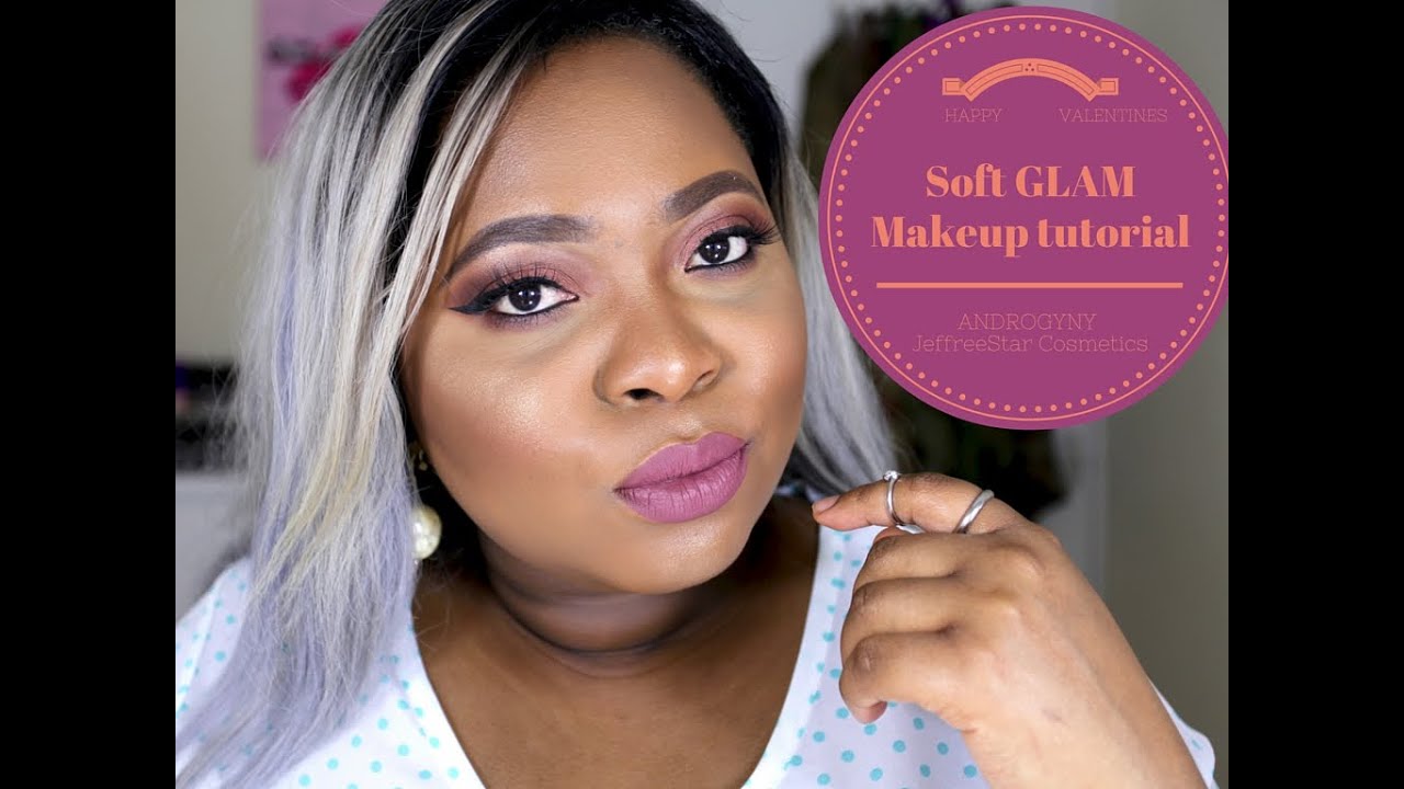 Soft GLAM Valentines makeup tutorial| JeffreeStar Velour liquid lipstick ANDROGYNY| Medeaij