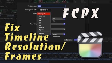 Change Timeline Resolution & Frame Rates (during editing) in FCPX | Final Cut Pro X Tips