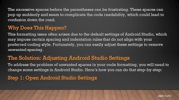 How to Remove Unwanted Spaces in Android Studio Code Formatting