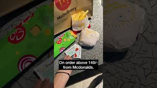 Mcdonalds new offer || Link in and code description || #shorts #youtubeshorts #mcdonalds #shortsfeed