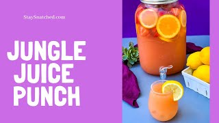 Easy jungle juice recipe is the best punch drink for a party crowd.
ingredients include alcohol like rum and vodka then mix of fresh fruit
juic...