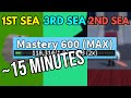 How to get mastery fast in all seas never to be gotten advice  roblox blox fruits