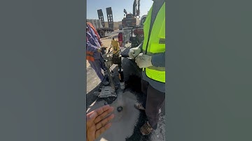 Coring testing after bitumen wearing course #gulfconsult #qccivil #bitumen #pavement #civilengineer