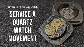 Vintage Quartz Movement Non-Professional Repair - Omega Constellation Cal. 1350