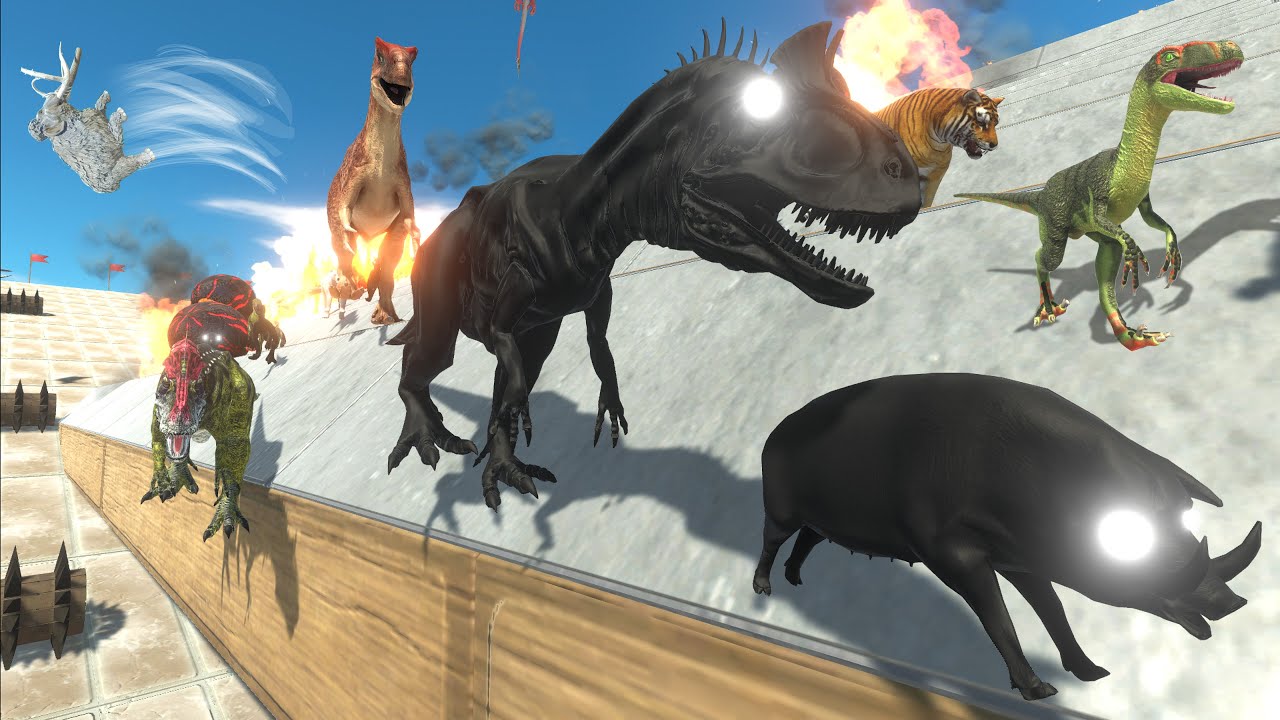 Who Can Survive the Deadly Slide? Wild Animals vs Their Black Versions – ARBS!