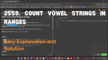 Count Vowel Strings in Ranges | Leetcode 2559