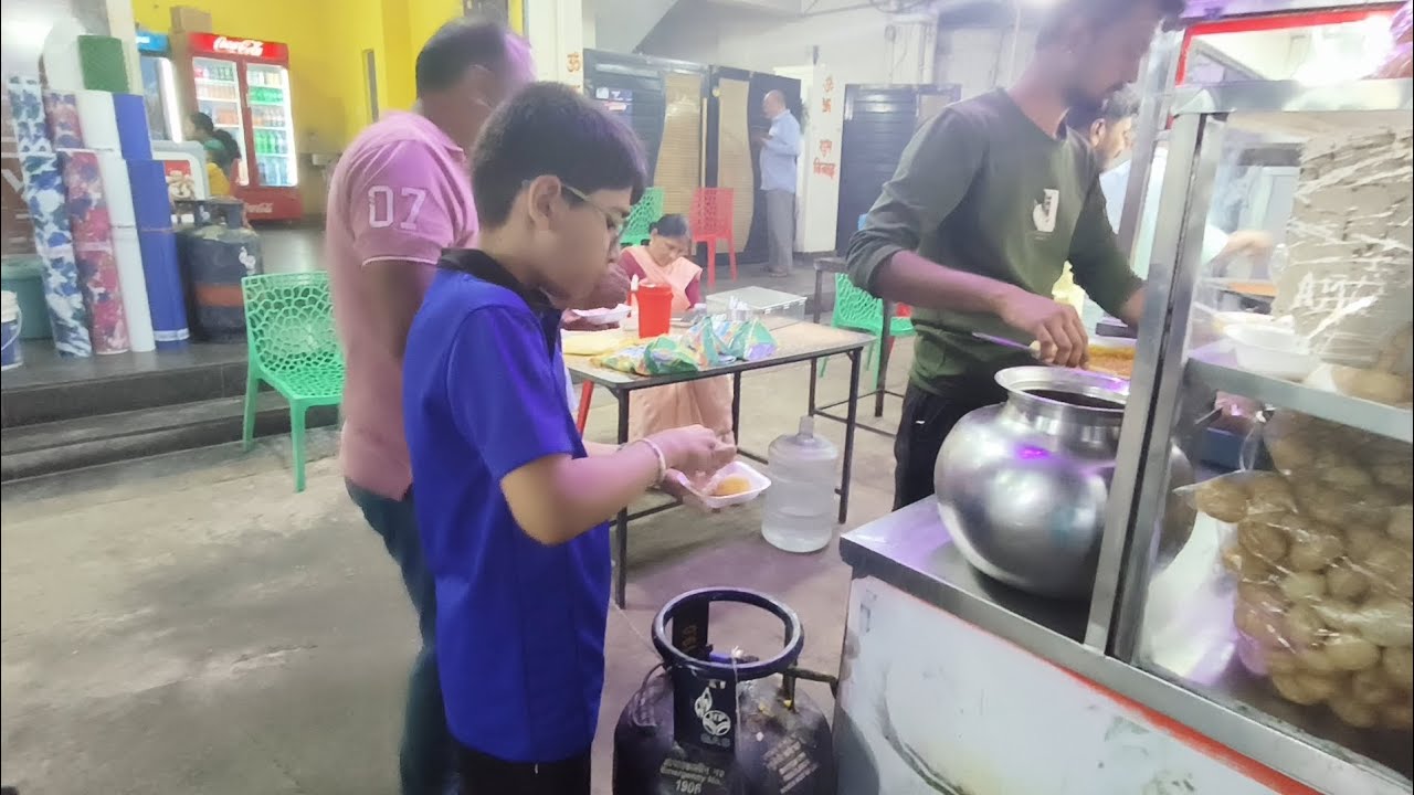 Aaj kri hmna golgappe party 🥳🎉#finally Reyansh ka final exam finish ho gya