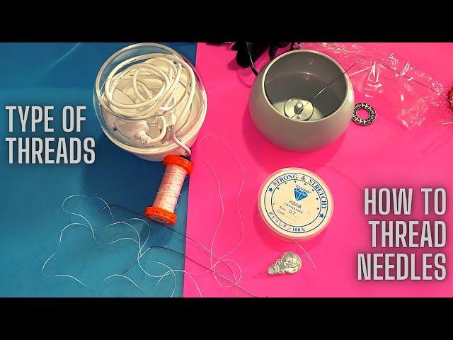 How To thread a Beading Needle- Jewelry Making tutorials by Capital City  Beads 