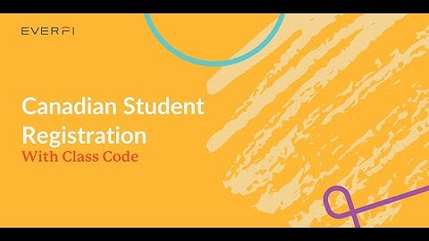 Student Registration For Canadian Students [With Class Code]
