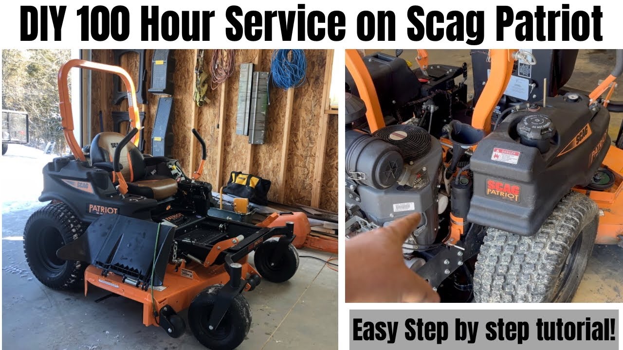 How to complete the 100 hour service on a Scag Patriot mower | Full step by step tutorial