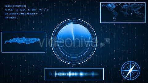 Submarine Sonar With Target On Map Templates || Videohive After Effects Templates