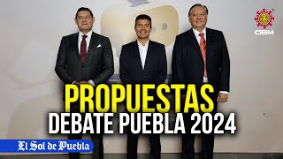 Estas fueron las propuestas durante el debate de candidatos a la gubernatura de Puebla