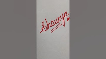 ✨ Cursive Name Art | Stylish Name Writing in Cursive | Calligraphy for Beginners #shorts #shaurya