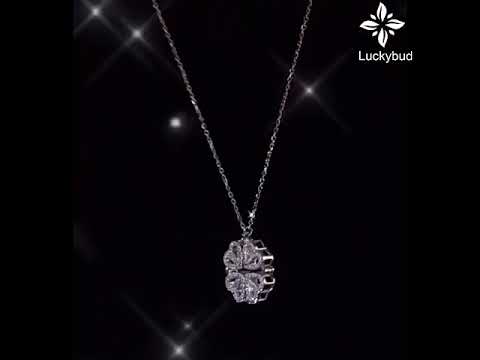 Ніжна підвіска-трансформер на шию 4Hearts, золотиста, видео 1