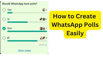 CREATE a WhatsApp Poll in Minutes