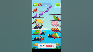 Bird Sort Puzzle l Classic Level 208 l Bird Sort Color Puzzle l Bird Sort Puzzle Challenge - Birds