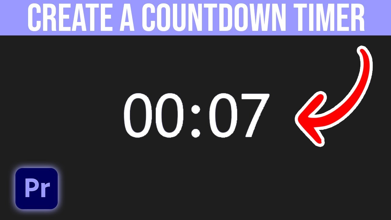 How To Create A Countdown Timer In Premiere Pro